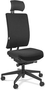 ORIGINAL STEIFENSAND Bürostuhl Volto Plus Comfort, VP 43501S2 250 Stoff schwarz, Gestell schwarz