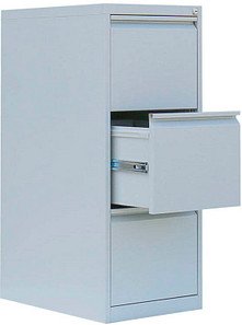 LÜLLMANN Hängeregistraturschrank lichtgrau 3 Schubladen 40,0 x 62,0 x 101,2 cm