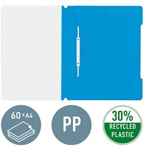 Thumbnail - LEITZ Schnellhefter 4191 Kunststoff hellblau DIN A4, 25 St.