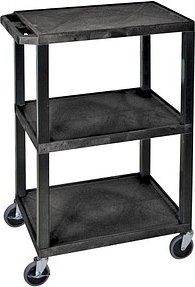 Etagenwagen schwarz 61,0 x 46,0 x 86,5 cm