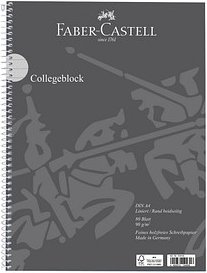 FABER-CASTELL Collegeblock liniert DIN A4 Außenrand, 1 St.