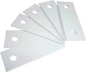 Thumbnail - SZ Metall Regal-Verbindungselemente weiß 9,0 x 6,0 x 0,5 cm