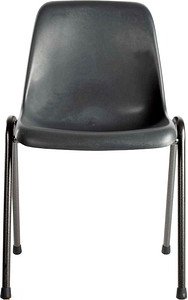 LÜLLMANN Stapelstuhl 230100 dunkelgrau Kunststoff, 1 St.