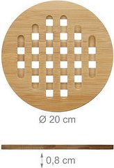 4 relaxdays Untersetzer braun 20,0 cm