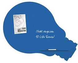 rocada Whiteboard Skinshape 75,0 x 115,0 cm blau Stahl