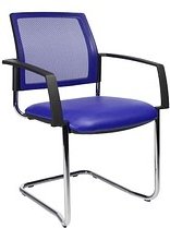 Thumbnail - Topstar Besucherstühle BtoB 20 BB490A S18 royalblau Stoff, 2 St.