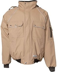 Thumbnail - PLANAM® unisex Arbeitsjacke CANVAS 320 khaki, schwarz Größe 4XL