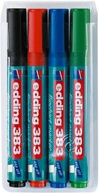 edding 383 Flipchart-Marker farbsortiert 1,0 - 5,0 mm, 4 St.