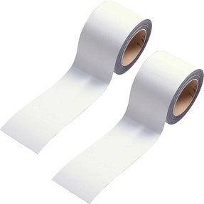2 EICHNER Magnetbänder weiß 4,0 cm x 10,0 m