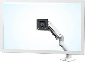 ergotron Monitor-Halterung HX 45-475-216 weiß für 1 Monitor, Tischklemme, Tischbohrung