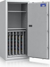 ISS safe4key Schlüsseltresor lichtgrau mit 440 Haken, Elektronikschloss, 50,0 x 42,0 x 115,0 cm, 1 St.