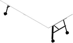 Quadrifoglio Konferenztisch SERENITY weiß rechteckig, A-Gestell grau, 240,0 x 120,0 x 75,0 cm