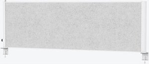 MAUL Akustik-Tischtrennwand MAULconnecto Uplight 9762602, hellgrau 160,0 x 51,5 cm, 1 St.