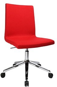Topstar Besucherstuhl Cube EA390 L51 rot Stoff, 1 St.