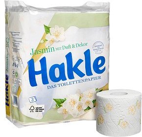 Hakle Toilettenpapier Jasmin 3-lagig, 24 Rollen