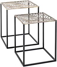 Thumbnail - HAKU Möbel Beistelltische-Set rechteckig Metall bronze, 1 Set