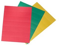 EICHNER Beschriftungsschilder Flexo-Board farbsortiert für Flexo-Board Planungstafeln