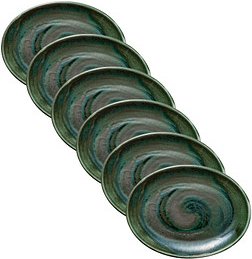 HEART & SOUL Servierplatten Perfect Match Avocado grün 25,0 x 19,0 cm, 6 St.