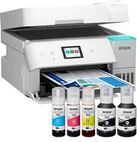 AKTION: EPSON EcoTank ET-4956 4 in 1 Tintenstrahl-Multifunktionsdrucker weiß mit 60 Euro CashBack