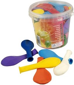 Thumbnail - PAPSTAR Luftballons bunt, 100 St.