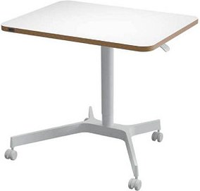 Thumbnail - AKTION: LEITZ Ergo höhenverstellbarer Schreibtisch weiß rechteckig, 4-Fuß-Gestell weiß 80,0 x 60,0 cm mit 15 Euro CashBa...