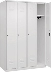 CP Spind Classic Plus verkehrsweiß 080000-40 S10027, 4 Schließfächer 120,0 x 50,0 x 185,0 cm