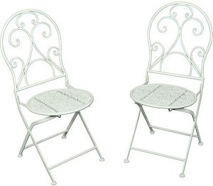 Thumbnail - Garden Pleasure Gartenstühle LASCAR weiß, 2 St.