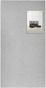 rocada Pinnwand Skin 100,0 x 50,0 cm Textil grau