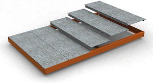 Simonrack Stahlfachboden ECOFORTE EA 1206 orange 120,0 x 60,0 cm, 1 St.