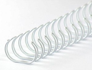 LMG Drahtbinderücken weiß für 100 Blatt, 50 St.