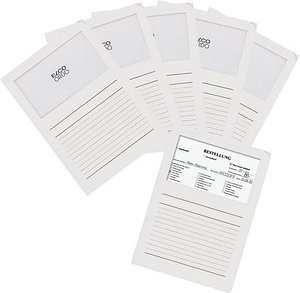 100 ELCO Sichthüllen Ordo classico DIN A4 weiß glatt 120 g/qm