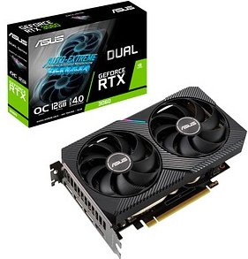ASUS Dual GeForce RTX 3060 V2 OC Edition Grafikkarte 12 GDDR6 192 Bit