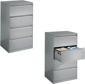 CP C 2000 Acurado Hängeregistraturschrank silber 4 Schubladen 78,7 x 59,0 x 135,7 cm, 1 St.
