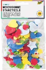 folia Moosgummi Stanzteile sortiert mehrfarbig