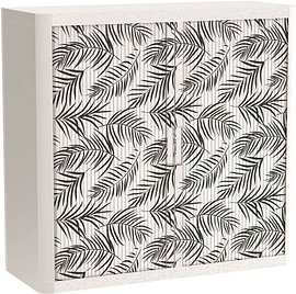 PAPERFLOW easyOffice Black & White Rollladenschrank 60564 2 Fachböden 110,0 x 41,5 x 104,0 cm