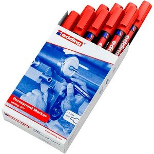 edding 300 Permanentmarker rot 1,5 - 3,0 mm, 10 St.