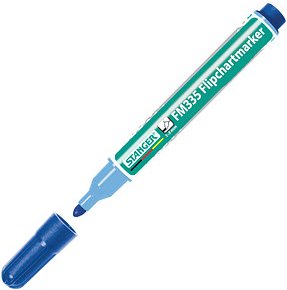 Thumbnail - STANGER FM335 Flipchart-Marker blau 1,0 - 3,0 mm, 1 St.