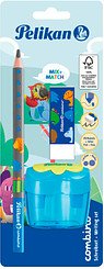 Thumbnail - Pelikan Combino Schreiblern- Bleistift-Set B blau mit Tiermotiv, 1 Set