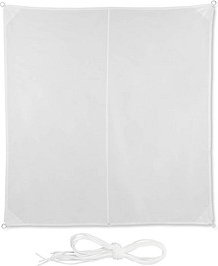 Thumbnail - relaxdays Sonnensegel quadratisch weiß 3,0 x 3,0 m