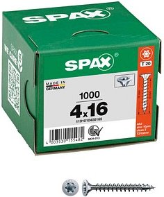 Thumbnail - SPAX® Universalschrauben T20 Senkkopf WIROX 1191010400165 4 mm x 16 mm, 1.000 St.