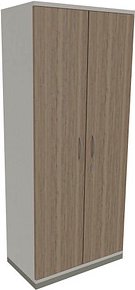 fm Aktenschrank Sidney, 4260429763788 weiß, eiche natur 4 Fachböden 80,0 x 44,2 x 186,9 cm
