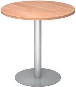 HAMMERBACHER Bistrotisch rund Spanplatte nussbaum 80,0 x 80,0 x 74,0 cm, 1 St.