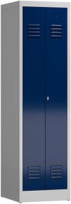 ClassiX Spind enzianblau, lichtgrau X-510401, 1 Schließfach 50,0 x 50,0 x 180,0 cm