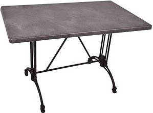 Garden Pleasure MORENA Bistrotisch rechteckig Spanplatte dunkelgrau 110,0 x 70,0 x 74,0 cm, 1 St.