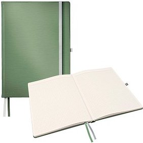 LEITZ Notizbuch Style DIN A4 kariert, seladon grün Hardcover 160 Seiten