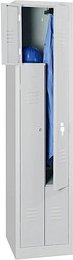 Gürkan Z-Spind lichtgrau 106551, 2 Schließfächer 40,0 x 50,0 x 180,0 cm