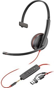 poly Blackwire 3215 Headset schwarz