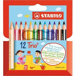Thumbnail - STABILO Trio® dick und kurz Buntstifte farbsortiert, 12 St.