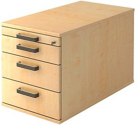 HAMMERBACHER Haziender Rollcontainer ahorn 4 Auszüge 42,8 x 80,0 x 51,2 cm