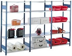 SCHULTE Schwerlastregal 12650-B silber 100,0 x 50,0 x 200,0 cm